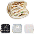 Stratalife Travel Jewelry Case Organizer Gift for Women Portable Jewelry Pouch with Small Bags for Gemstones Crystal Bracelet