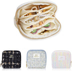 Stratalife Travel Jewelry Case Organizer Gift for Women Portable Jewelry Pouch with Small Bags for Gemstones Crystal Bracelet