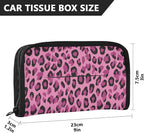 Car Tissue Holder Car Visor Organizer Tissue Box Holder for Car Sun Visor Organizer with Car Vehicle Accessories Essentials Interior for Women Men Pink Leopard Spots DarkMarks