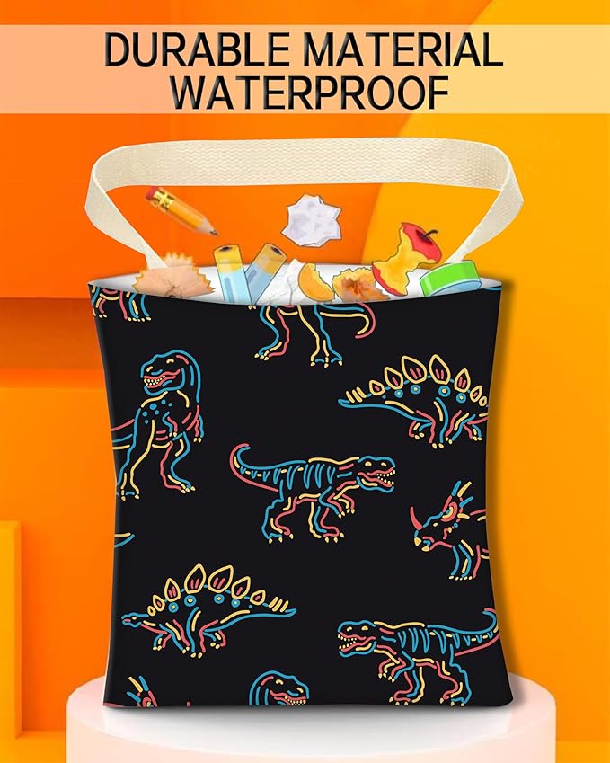 Car Garbage Can, Hanging Car Trash Can Bag for Cute Car Back Seat Organizer, Cool Dinosaur