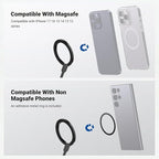 NEEWER Magnetic Phone Grip, Dual Side Magnet Cell Phone Ring Holder Stand Foldable Kickstand Portable Compatible with MagSafe iPhone Samsung Android for Car Mount Workout Gym Video Recording, PA140