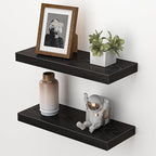 Heimlove Floating Shelves for Wall,16 inchs Shelf for Small Bathroom,Mounted Storage & Display Wood Shelves for Bedroom,Livin