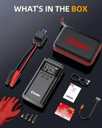Jump Starter with Air Compressor, 6000A Battery Jumper Starter Portable, 12V Jump Box Car Jump Starter Portable with 150PSI
