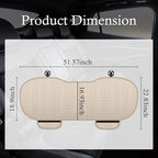 Car Back Seat Cover,Non-Slip & Breathable Bench Seat Cover with Side Pockets for Car Storage & Protecting Interiors,Universal