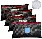Absorbers, 4 Pack Dehumidifier Bags, 400g Reusable Humidity Absorber, Portable Gel Car Dehumidifier
