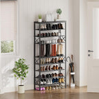 YATINEY 10 Tier Shoe Rack, Large Capacity Shoe Storage Organizer Holds 40 Pairs, Sturdy and Stable, for Entryway, Hallway, Cl