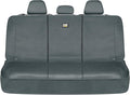 CAT Flexfit™ Gray Rear Seat Cover for Car, SUV, & Truck - Durable Canvas Material Back Car Seat Covers 60/40 Split Bench Prot