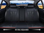 FLORICH Leather Seat Covers, Seat Covers Full Set, Car Seat Protectors 5 Seats, Automotive Seat Covers Fit for Most Cars Truc