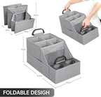 MULISOFT Car Seat Organizer- Backseat Car Organizer with 12 Storages Compartments and 2 Cup Holders, Organizers and Storage,
