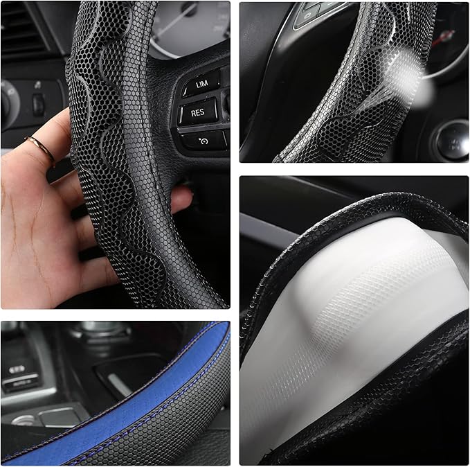 GIANT PANDA Steering Wheel Cover for Toyota, Auto Car Steering Wheel Cover for Toyota Highlander Rav4 Corolla Camry,Standard 