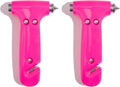 Super-Cute Safety Hammer - Emergency Automotive Escape Hammer Tool, Seat Belt Cutter & Car Window Break Tool - Pink, 2 Count