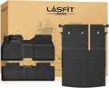 LASFIT Floor Mats & SeatBack Mats & Cargo Mat for Nissan Ariya 2025 2024 2023, All Weather TPE Custom Fit Floor Liners Full Set Car Mats & Backrest Mats & Trunk Mat for 2023-2025 Ariya, Black