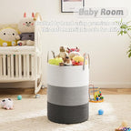 Artfeel Laundry Basket,Woven Cotton Rope Laundry Hamper,100L for Decorative Storage of Dirty Clothes,Toys and Blankets in Bat