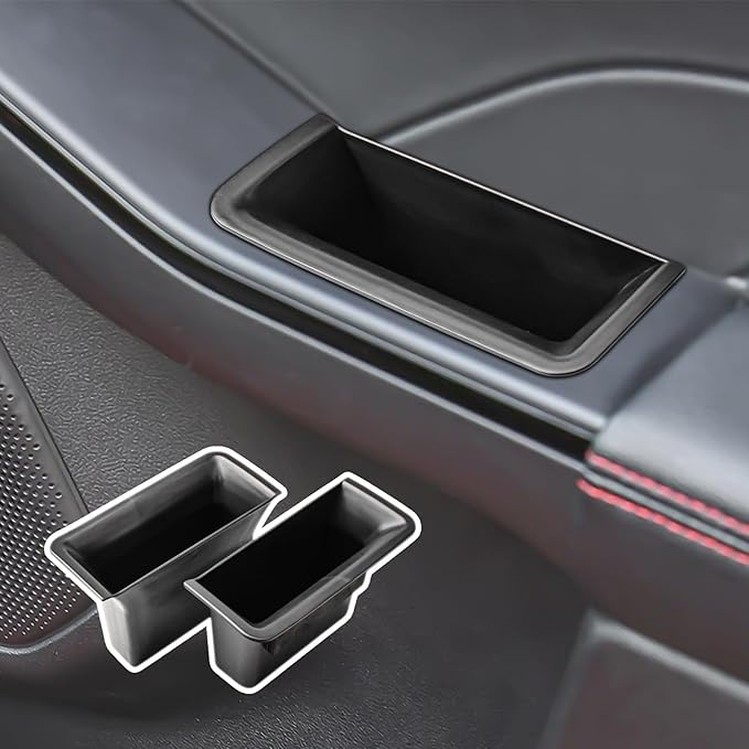 TACOBRO Front Row Door Handle Organizer for Ford Escape 2020-2024 2025 2026 Accessories, Escape Door Storage Pocket Insert Tr