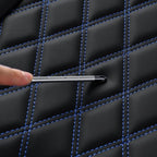 Huidasource Car Back Seat Cover, Leather Anti Slip Automotive Rear Seat Cover Protector, Back Seat Car Cover Velcro Adjustabl