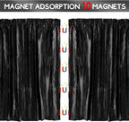 ZATOOTO Car Curtains - Divider Privacy Window Sun Shade - Side Windshield Magnetic Sunshades Covers - Travel Removable Simple