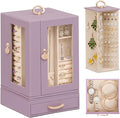 Enthralite Jewelry Box large for Dresser: Women Necklace Ring Storage Organizer with Compartments - Elegant Earring Holder Di