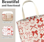 Car Trash Can, Cute Car Trash Bag, Hanging Car Organizer and Storage Bag, Trash Bin for Car Accessories, Vehicle, Travelling, Camping Cute Red Bow