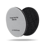Maxshine 5" Universal 2-Pack 2000 Grit Black Denim Orange Peel Remover Polishing Pads – Hook & Loop for Easy Attachment – Professional Pad for Paint Texture Leveling & Detailing
