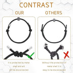4 pcs Window Breaker Bracelet, Glass Breaking Bracelet, Wrist Strap with Tungsten Carbide Bead Car Safety Escape Wristbands, 