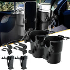 Headrest Back Seat Car Cup Holder, Versatile Road Trips Car Storage Organizer with Hanger for Bottles, Drinks, and Coins, Compatible with Cars, SUV, Trucks 2 Pack