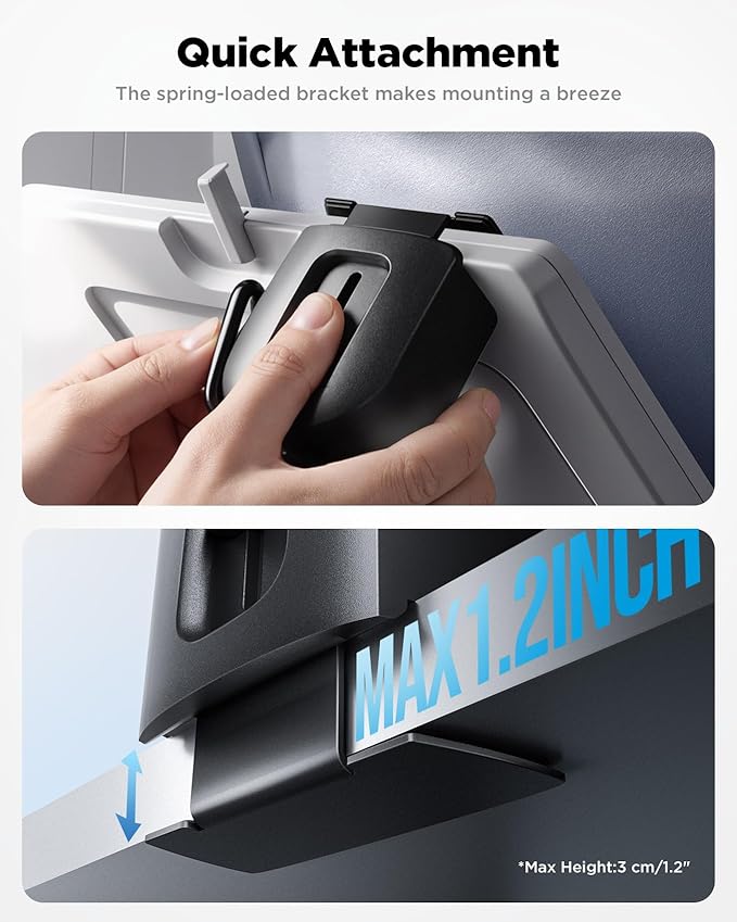 iOttie Treker Travel Essentials Magnetic Travel Phone Holder with 360° Rotation Swivel Head and Magnetic Ring Adapter for Universal Compatibility with MagSafe, Qi2, iPhone, and Android Smartphones