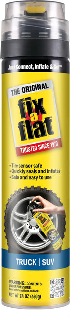 Fix-A-Flat S60369 Aerosol Emergency Flat Tire Repair and Inflator, for X-Large Tires, Eco-Friendly Formula, Universal Fit for