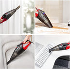 AstroAI Car Vacuum Cleaner, Portable Handheld Vacuum and Car Accessories, 16.4 Ft Cord-12V DC Power, LED Light, w/3 Attachmen