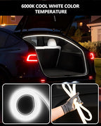 for Tesla Trunk LED Strip Model Y Juniper Accessories 2025-2026 Flexible Silicone Waterproof Interior Lighting Bar Tesla Trunk Ambient Lights White Light
