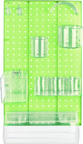 Azar Displays 900940-GRE The DIY Multi-Purpose 10-Piece Pegboard Wall Organizer Kit with One Panel and Accessory Assortment: 