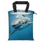 Car Trash Bag Large Hanging Can for Back of Seat, Cute Waterproof Car Garbage Bag for Vehicle, Travelling, Outdoor Cool Shark