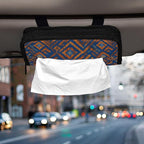 Car Tissue Holder Car Visor Organizer Tissue Box Holder for Car Sun Visor Organizer with Car Vehicle Accessories Essentials Interior for Women Men Blue Orange Diamond Tie-dye