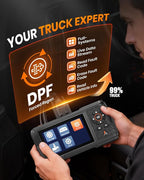 ANCEL HD431 Heavy Duty Truck Scanner, DPF Regen & Forced Reset for Paccar & Detroit Engines, Full System Diagnostics Diesel