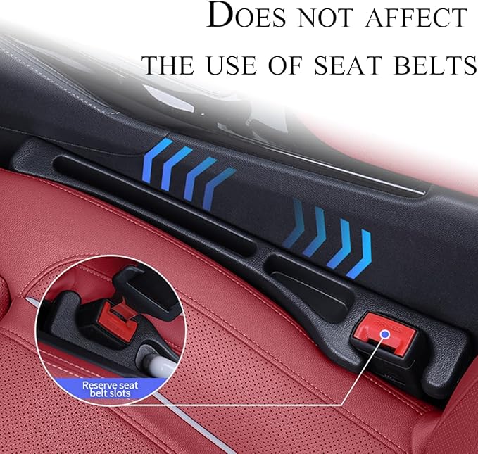 Pukonger Car Seat Gap Filler Compatible with Honda CR-V CRV Accessories Seat Gap Plug Blocker with Storage Slot Organizer Non-Slip Car Cup Holder Coaster 2 Pack Black