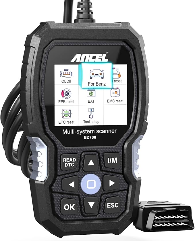 ANCEL BZ700 Mercedes Benz Sprinter Smart OBD2 Scanner, Full System Automotive Car Code Reader with All Reset Services,