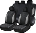 Coverado Automotive Seat Cover Full Set, Front and Rear Seat Covers, Waterproof Leather Seat Covers 5 Seats, Luxury Car Seat 
