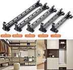 Wardrobe Clothes Hanger Rail - Heavy Duty Retractable Closet Pull Out Rod, 25-45Cm Pull-Out Clothes Rail, Extendable Wardrobe