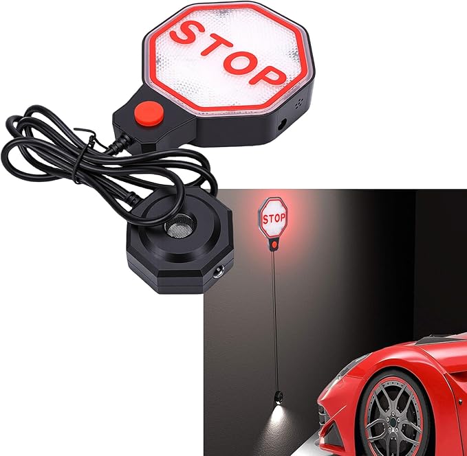 Adjustable Garage Parking Aid Sensor Stop Sign Assist with Ultrasonic Distance Measurement 6in to 6ft for Cars SUVs Trucks