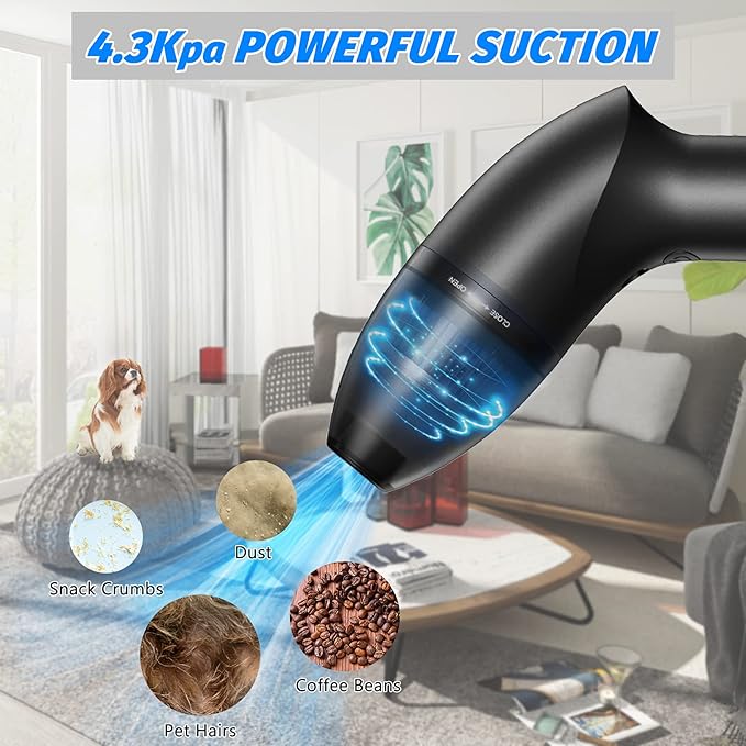4.3Kpa Keyboard Vacuum Cleaner Mini：Handheld Computer Vacuum Cordless for Car Laptop Sewing Machine Portable Keyboard Vac USB