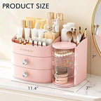 Makeup Organizer Countertop with Drawers, Make up Organizers for Vanity, Skincare Jewelry Earring Organizers, Cosmetic Displa