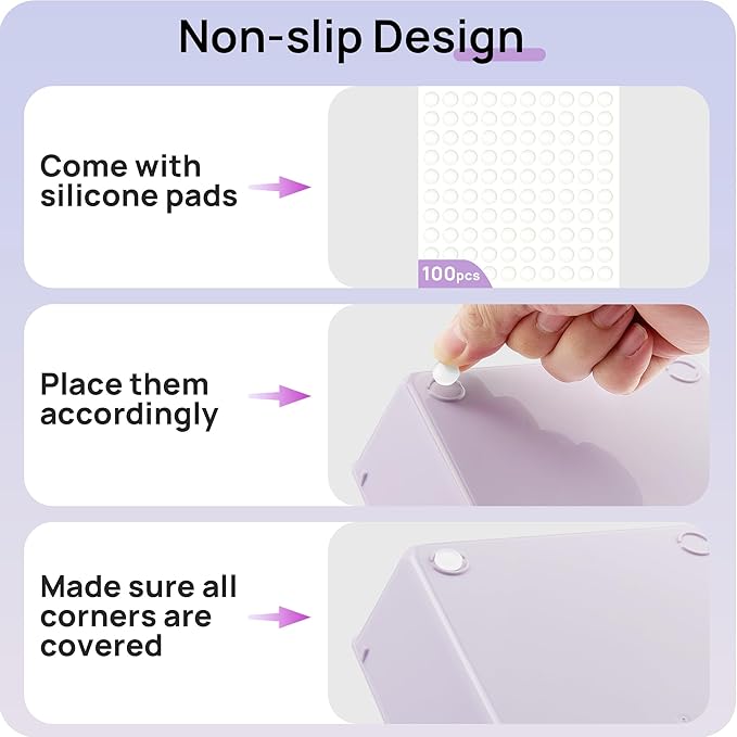 Vtopmart 25 PCS Plastic Drawer Organizers Set, 4-Size Versatile Bathroom and Vanity Drawer Organizer Trays, Storage Bins for 