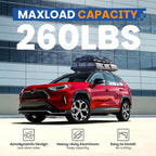 260LBS Roof Rack Cross Bars Compatible with Toyota RAV4 2019-2025 with Side Rails Heavy Duty Aluminum Crossbars (Not for LE/Adventure/TRD Off-Road/Hybrid Woodland) Metal Lock Luggage Carrier Rooftop