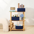 MiniArk Small Storage Baskets for Organizing | Closet Organizer Bins | Shelf Toy Basket | Woven Rope Baskets | Cube Decorativ