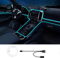 Interior Car LED Strip Lights, RGB USB Car Ambient Lighting with Fiber Optic, EL Wire Car Accessories