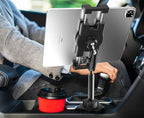 Car Cup Holder Tablet Mount Heavy Duty [No Shaking 360° Rotation] Truck Cupholder iPad Holder with Metal Arm for Tablet & Phone, iPad Pro Air Mini, Galaxy Tab, Kindle, Surface, 4-12.9"
