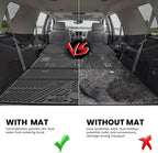 LASFIT Trunk Mat with Backrest Mat 2015-2020 for Chevrolet Chevy Tahoe/GMC Yukon (Only Yukon, Not Fit Yukon XL)/Cadillac Escalade (Only Escalade, Not Fit Escalade ESV), All Weather TPE Custom Fit