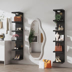 6-Tier Wall Shelf Unit with USB Rechargeable Led Light (Remote Controlled),Versatile Floating Display Shelves,Lack Style Wall