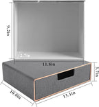 Stackable Organizer Drawer PU Leather Classic Handmade,Organize Home Office Desk Accessories and Sort Letter-Size Paper/a4 Do