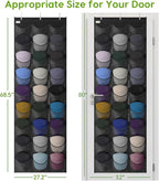 Unjumbly Baseball Hat Rack, 27 Pocket Over-The-Door Hat Organizer with Clear Deep Pockets to Display Baseball Caps Collection