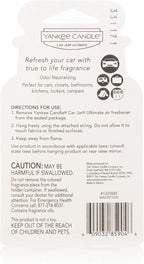 Yankee Candle Car Jar Ultimate Hanging Air Freshener, Macintosh Scent, Neutralizes Odors, Up to 30 Days